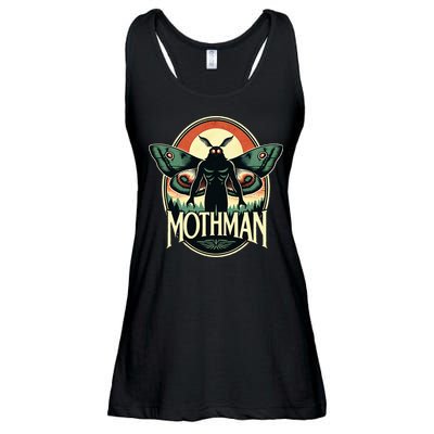 Cryptid Vintage Mothman Folklore Ladies Essential Flowy Tank
