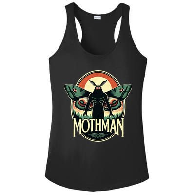 Cryptid Vintage Mothman Folklore Ladies PosiCharge Competitor Racerback Tank