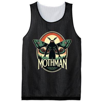 Cryptid Vintage Mothman Folklore Mesh Reversible Basketball Jersey Tank