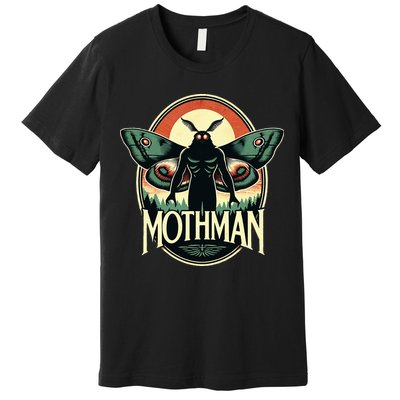 Cryptid Vintage Mothman Folklore Premium T-Shirt
