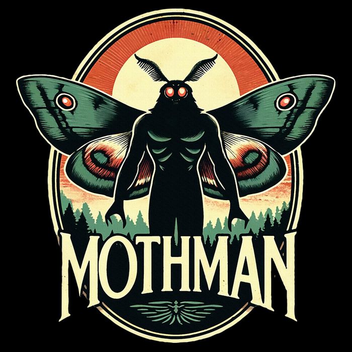 Cryptid Vintage Mothman Folklore Womens Tank Top