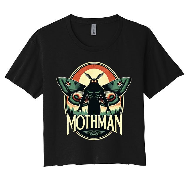 Cryptid Vintage Mothman Folklore Crop Top