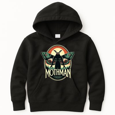 Cryptid Vintage Mothman Folklore Kids Hoodie