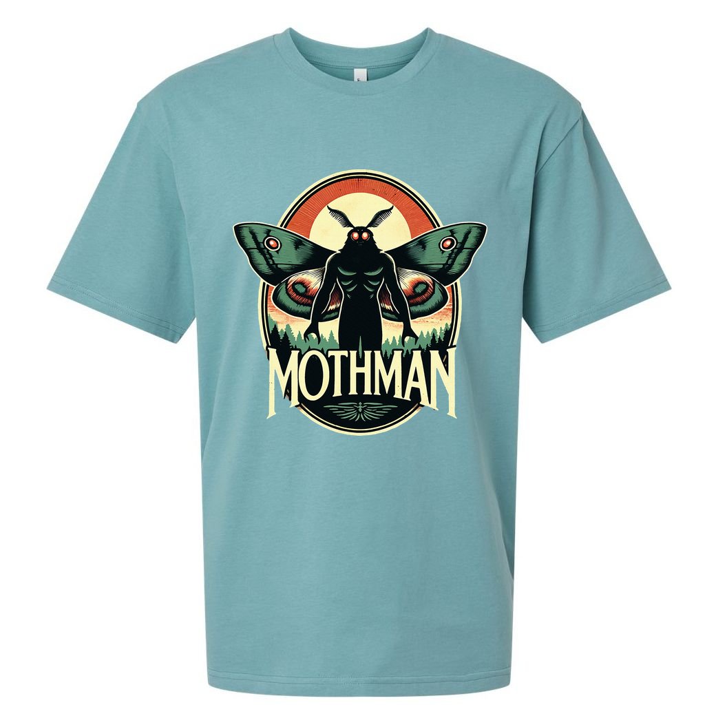 Cryptid Vintage Mothman Folklore Sueded Cloud Jersey T-Shirt