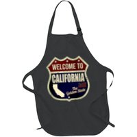 California Vintage Metal Road Sign Logo Apron