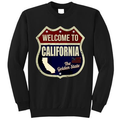 California Vintage Metal Road Sign Logo Sweatshirt