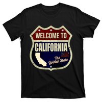 California Vintage Metal Road Sign Logo T-Shirt