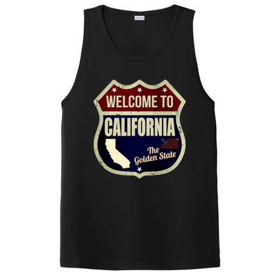 California Vintage Metal Road Sign Logo PosiCharge Competitor Tank