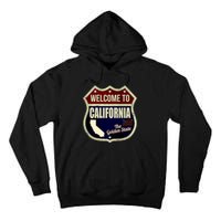 California Vintage Metal Road Sign Logo Tall Hoodie