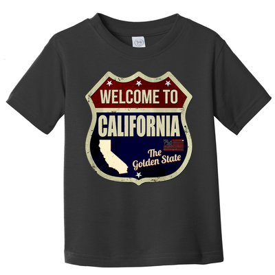 California Vintage Metal Road Sign Logo Toddler T-Shirt
