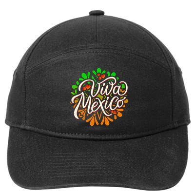 Cute Viva Mexico 7-Panel Snapback Hat