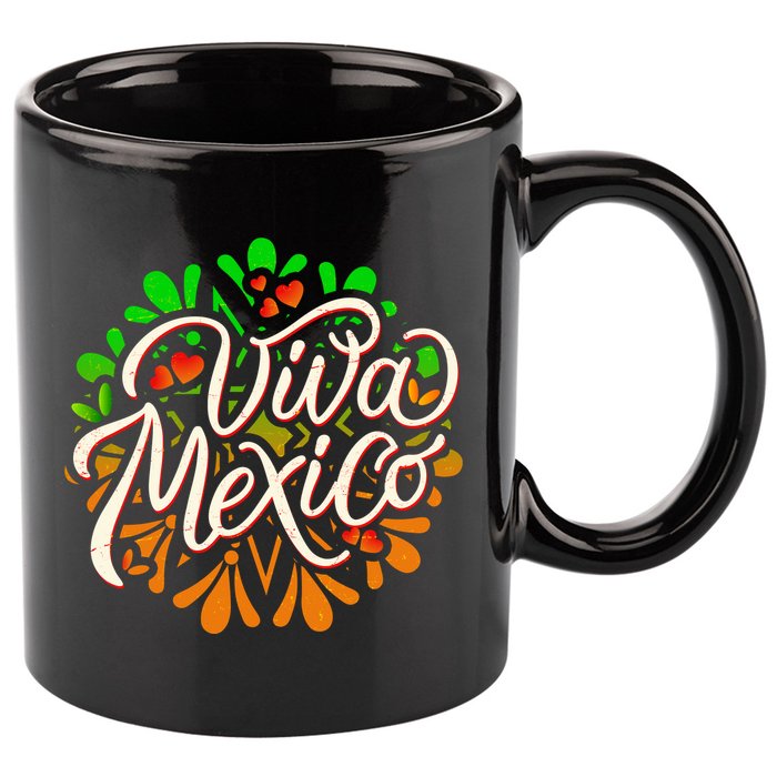 Cute Viva Mexico 11oz C Handle Ceramic Mug