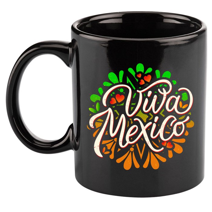Cute Viva Mexico 11oz C Handle Ceramic Mug