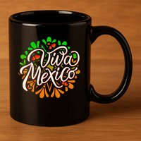 Cute Viva Mexico 11oz C Handle Ceramic Mug