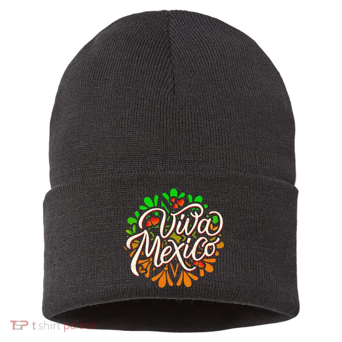 Cute Viva Mexico Sustainable Knit Beanie