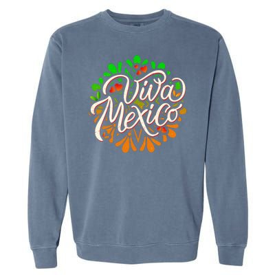 Cute Viva Mexico Garment-Dyed Sweatshirt