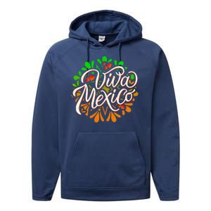 Cute Viva Mexico Performance Fleece Hoodie