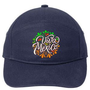 Cute Viva Mexico 7-Panel Snapback Hat