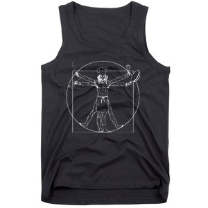 Chef Vitruvian Man Da Vinci Funny Cooking Gift Tank Top