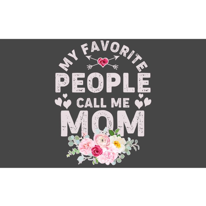 Cute Vintage My Favorite People Call Me Mom Bumper Sticker