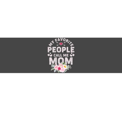 Cute Vintage My Favorite People Call Me Mom Bumper Sticker