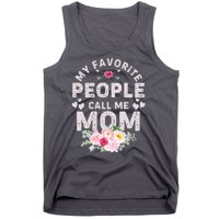 Cute Vintage My Favorite People Call Me Mom Tank Top