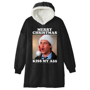 Christmas Vacation Merry Christmas Kiss My A$$ Hooded Wearable Blanket