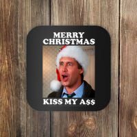 Christmas Vacation Merry Christmas Kiss My A$$ Coaster