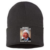 Christmas Vacation Merry Christmas Kiss My A$$ Sustainable Knit Beanie