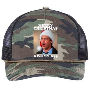 Christmas Vacation Merry Christmas Kiss My A$$ Retro Rope Trucker Hat Cap