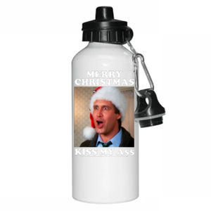 Christmas Vacation Merry Christmas Kiss My A$$ Aluminum Water Bottle