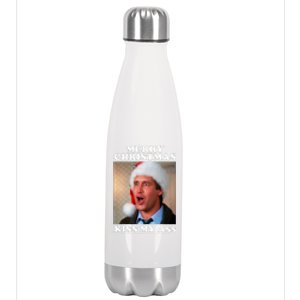 Christmas Vacation Merry Christmas Kiss My A$$ Stainless Steel Insulated Water Bottle