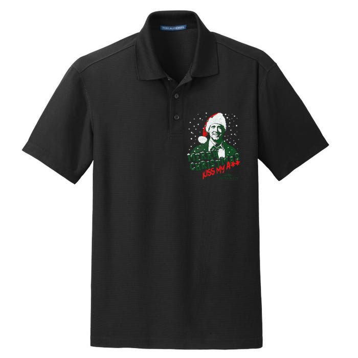 Christmas Vacation Merry Christmas Dry Zone Grid Polo