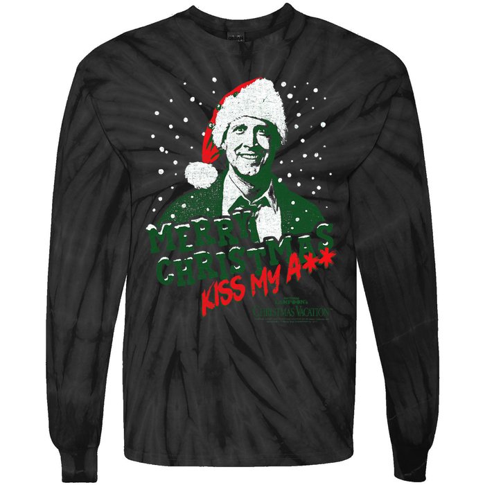 Christmas Vacation Merry Christmas Tie-Dye Long Sleeve Shirt