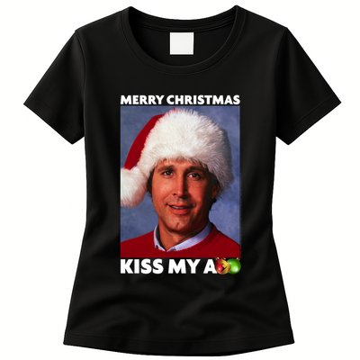 Christmas Vacation Merry Kiss Womens T-Shirt