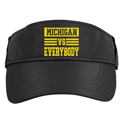 Cool Vintage Michigan Vs Every Body College Football Adult Drive Performance Visor