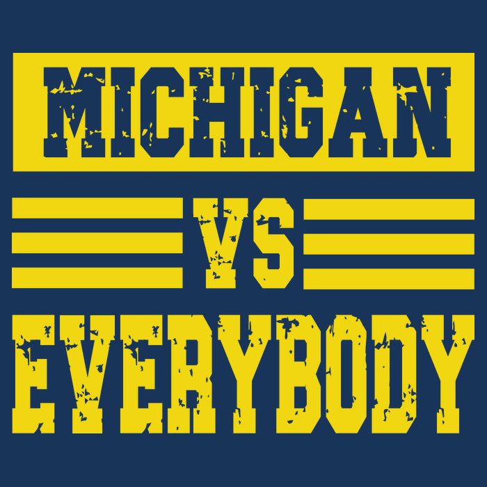 Cool Vintage Michigan Vs Every Body College Football Doggie Tank