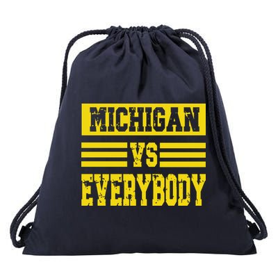 Cool Vintage Michigan Vs Every Body College Football Drawstring Bag