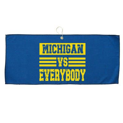 Cool Vintage Michigan Vs Every Body College Football Large Microfiber Waffle Golf Towel