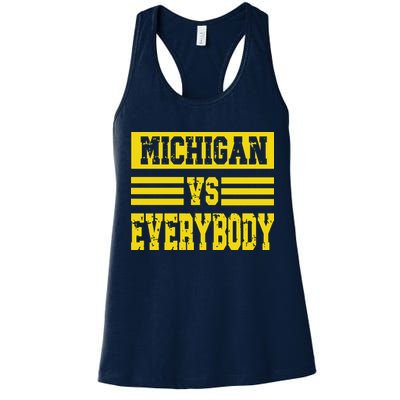 Cool Vintage Michigan Vs Every Body College Football Womens Tank Top
