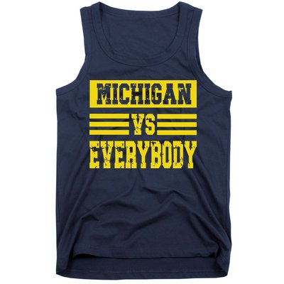 Cool Vintage Michigan Vs Every Body College Football Tank Top