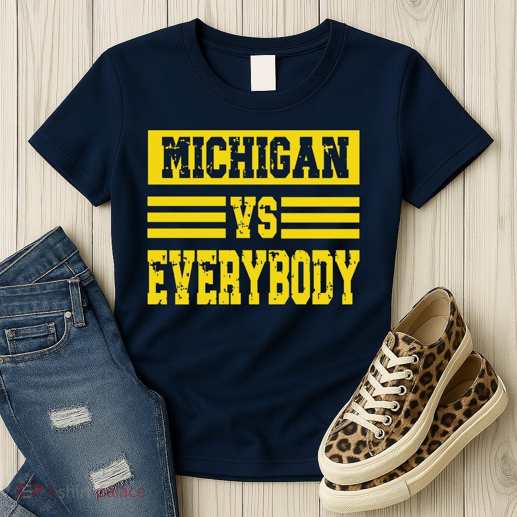 Cool Vintage Michigan Vs Every Body College Football Womens T-Shirt
