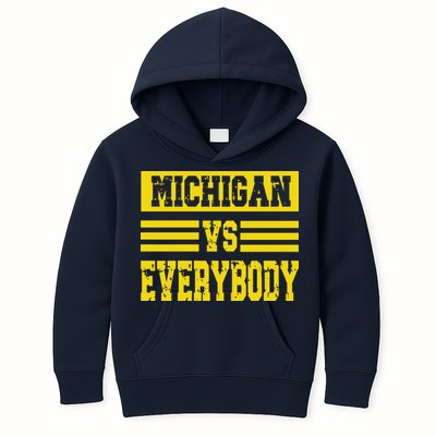 Cool Vintage Michigan Vs Every Body College Football Kids Hoodie