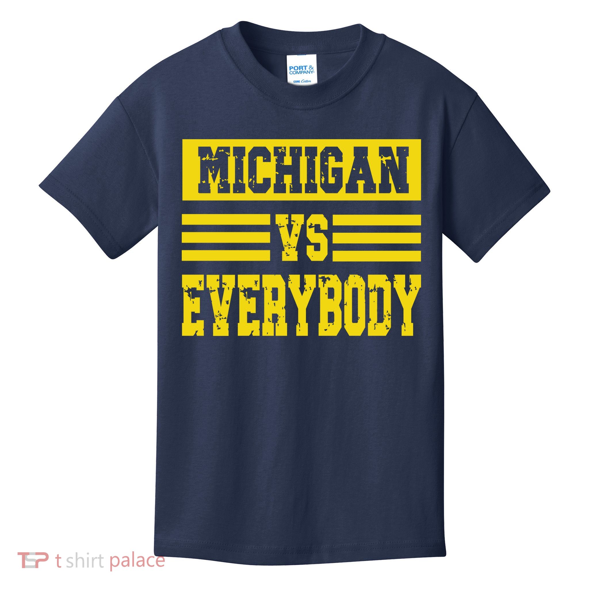 Cool Vintage Michigan Vs Every Body College Football Kids T-Shirt
