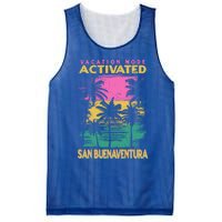 California Vacation Mode Activated San Buenaventura Cute Gift Mesh Reversible Basketball Jersey Tank