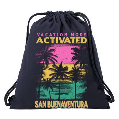 California Vacation Mode Activated San Buenaventura Cute Gift Drawstring Bag