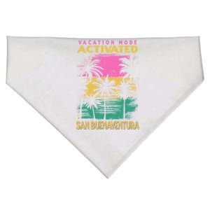 California Vacation Mode Activated San Buenaventura Cute Gift USA-Made Doggie Bandana