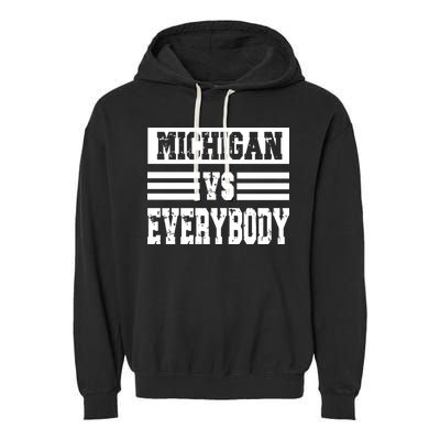 Cool Vintage Michigan Vs Every Body College Football Garment-Dyed Fleece Hoodie