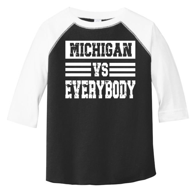 Cool Vintage Michigan Vs Every Body College Football Toddler Fine Jersey T-Shirt