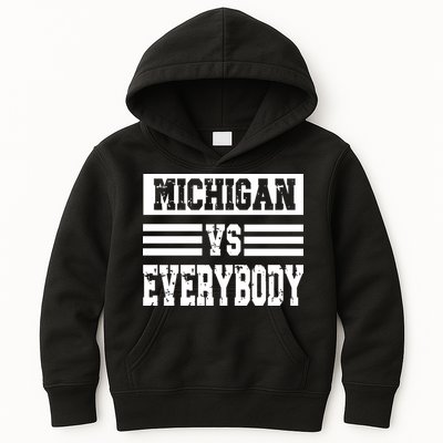 Cool Vintage Michigan Vs Every Body College Football Kids Hoodie